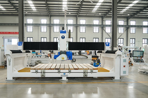 <span class=keywords><strong>Scie</strong></span> <span class=keywords><strong>à</strong></span> pont CNC Blue Elephant 5+1 axes <span class=keywords><strong>pour</strong></span> pierre, machine de découpe de granit et de marbre avec système ESA italien - Product Image 2