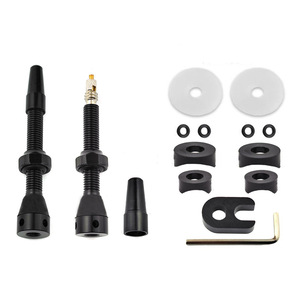 Tige de valve tubeless pour vélo de montagne en alliage d'aluminium avec capuchon et joint torique pour réparation et remplacement de pneus - Product Image 1