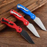 Couteau pliant EDC Fanstoon pour camping et chasse, poignées G10 multicolores, lame Tanto, équipement de coupe portable, logo personnalisé