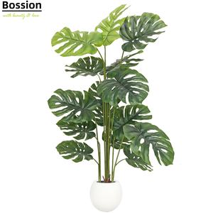 Bossion China fabrique des plantes artificielles en forme de feuilles de tortue, des arbres artificiels, des <span class=keywords><strong>Monstera</strong></span> <span class=keywords><strong>Variegata</strong></span>. - Product Image 1