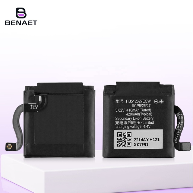 Rechargeable Smart Watch HB512627ECW 420mAh Lithium Battery for Huawei Watch 2 Pro Fessional Mobile Phone Battery