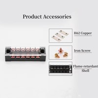 Borniers fixes série TB TB-1506 – Connecteur de bornier électrique industriel à vis en laiton