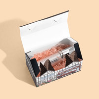 Scatola Rigida Personalizzata a Forma di Casa con Coperchio a Ribalta in Cartone Riciclato, Rivestimento UV per Set Regalo di Profumi