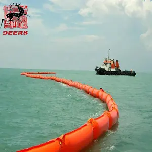 Spill Containment Deers Pvc Oil Spill Containment Boom For Avoiding Sea Pollution