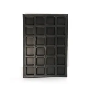 Loyang roti ukuran penuh tidak lengket, cetakan memanggang roti Muffin Mini <span class=keywords><strong>24</strong></span> lubang baja aluminium ukuran penuh - Product Image 5