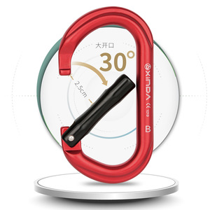 คาราบิเนอร์ชนิด Xinda O ขนาด 11.6x6 ซม. อลูมิเนียมอัลลอยด์ พร้อมตัวล็อคแบบปลดเร็ว อุปกรณ์ปีนเขาสำหรับกิจกรรมกลางแจ้ง - Product Image 1