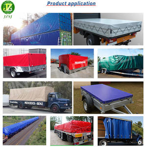 Rouleau de tissu de bâche en PVC imperméable personnalisé 300GSM pour bâches de camion Housses d'équipement pour articles en <span class=keywords><strong>bois</strong></span> d'extérieur - Product Image 5