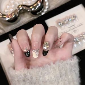 <span class=keywords><strong>Jenny</strong></span> Advanced Sense Pure Hand Armor 10 piezas prensado desnudo negro francés champán Flash ojo de gato onda punto puntiagudo forma dedos - Product Image 2