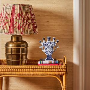 Vase en céramique bleu et blanc de <span class=keywords><strong>Delft</strong></span> avec tulipe et ange - Product Image 2