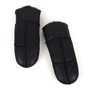 Mitaines en cuir fourrure originales gants d'hiver gant pour collants - Product Image 5