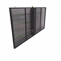 Écran LED transparent d'intérieur P3.9-7.8, affichage de fenêtre ultra-fin couleur HD, luminosité élevée 1800 cd pour vitrine de centre commercial