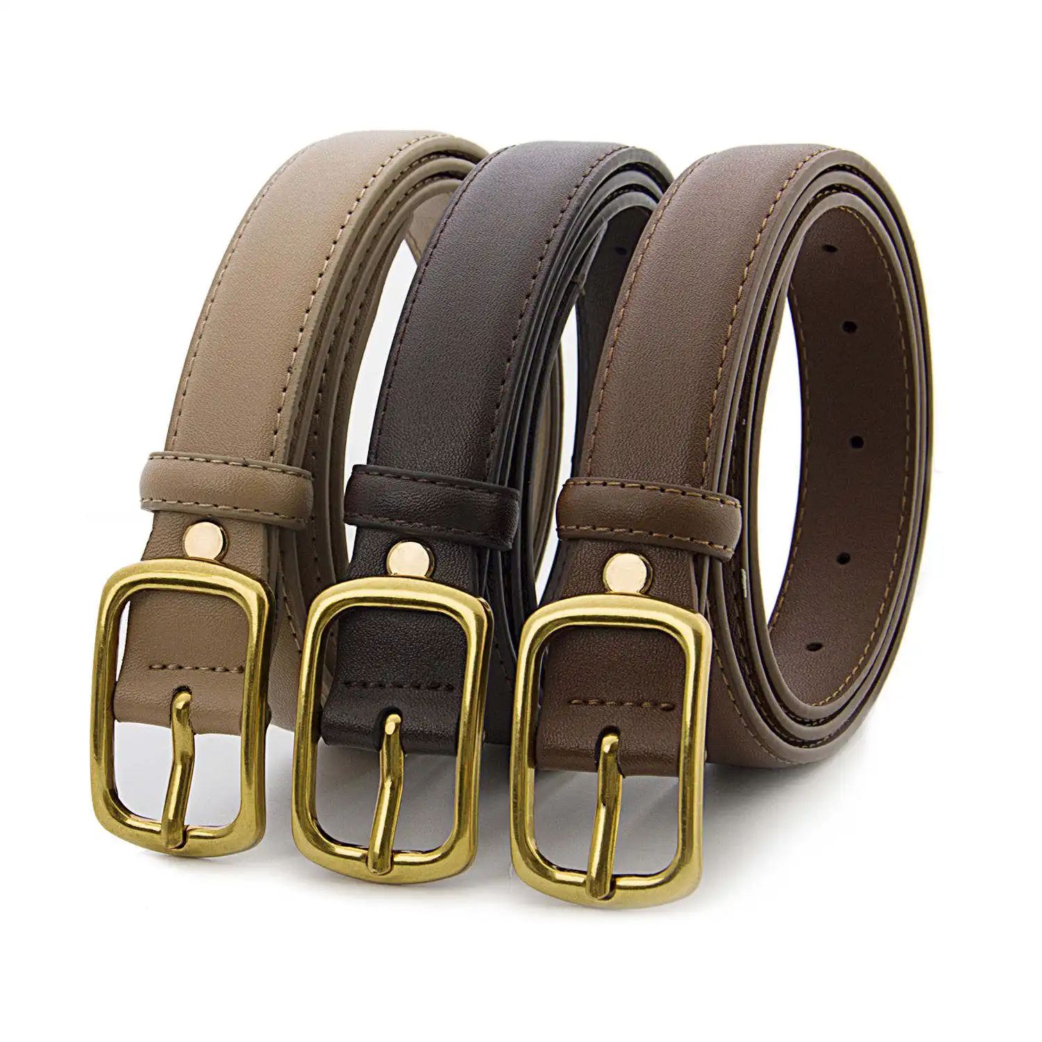 Women's Genuine Leather Belt Factory Produces Popular Leather Belts Versatile And Suitable For Women's Belts In Hong Kong Style