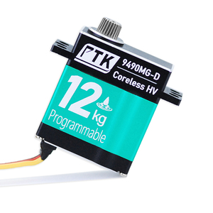 PTK 9490 MG-D 9g 12KG ดิจิตอล RC แรงบิดสูง กันน้ำ คอร์เลส สำหรับเครื่องบินปีกตรึง รถยนต์ รถบังคับวิทยุ  วัสดุสแตนเลส - Product Image 1