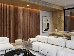 Hangheカスタマイズされたロウズ防音木製アコースティックスラットパネルEUDRスタジオ使用卸売 - Product Image 6