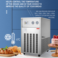 Pas cher basse température maison bière mini refroidisseur au glycol système avec pompes 100l 1kw 220v mini d'eau refroidi par air refroidisseur