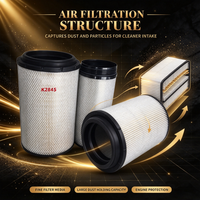 Pabrik kualitas tinggi truk Filter udara Filter Element K2845 elemen Filter udara PU2845 untuk truk berat