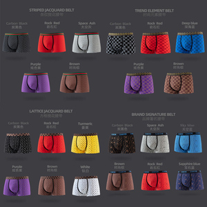 Boxers personnalisés pour hommes slips grande <span class=keywords><strong>taille</strong></span> respirants sous-vêtements classiques confortables coton extensible cadeau pour hommes Bragas Para Hombres - Product Image 4