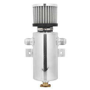 Alluminio 0,75l <span class=keywords><strong>3</strong></span>/8 "valvola di scarico olio Catch può serbatoio 10AN <span class=keywords><strong>2</strong></span> porte con filtro sfiato perplesso - Product Image 2