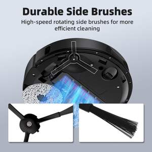 Roborock Qrevo S/Qrevo <span class=keywords><strong>Plus</strong></span>/Qrevo <span class=keywords><strong>Pro</strong></span> Robot Aspirateur <span class=keywords><strong>2</strong></span> Brosses Principales 4 Lingettes de Nettoyage 6 Brosses Latérales 4 Filtres HEPA 6 Sacs à Poussière 1 Voiture - Product Image 4