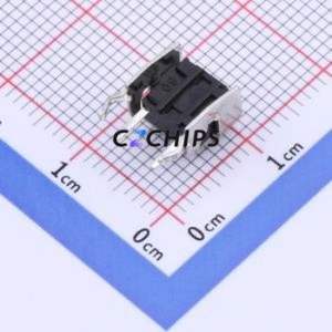 YTS1R0091CBT00 Tactile Switch Bent Lead Through Hole,6x6mm Switch Single Pole Single Throw Round Button 1.6N Right Angle Insert - Product Image 2