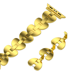 Keepwin di lusso a forma di cuore solido 304L acciaio inossidabile cinturino per gioielli fibbia cinturino per <span class=keywords><strong>Apple</strong></span> iWatch 9 8 7 <span class=keywords><strong>6</strong></span> 5 4 3 2 1 SE - Product Image 2