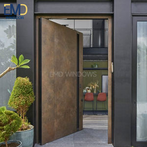 Revêtement de porte extérieure en mélamine, porte moulée, placage de porte en bois - Product Image 2