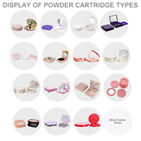 Espejo Reciclable con Logotipo Personalizado para Herramientas de Maquillaje y Crema Facial, Estuche Compacto de Plástico Dorado Mate para Polvo Compacto