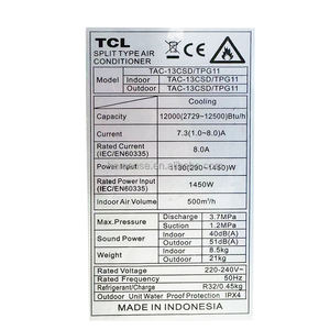 Onduleur mural AC <span class=keywords><strong>9000</strong></span>-24000 <span class=keywords><strong>Btu</strong></span> refroidissement uniquement TCL pour LG Split <span class=keywords><strong>climatiseur</strong></span> avec 1HP-3HP prix bon marché R32 réfrigérant - Product Image 4