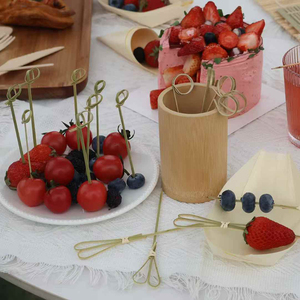 Jimao Knot Skewers <span class=keywords><strong>Bar</strong></span> Herramientas <span class=keywords><strong>para</strong></span> Snacks Perfect Fruit Skewers <span class=keywords><strong>para</strong></span> Hoteles y Restaurantes - Product Image 5