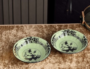 Assiette de dîner en porcelaine à motif floral oriental de style italien, bol à dessert, assiette creuse, tasse à thé, soucoupe, vaisselle de table domestique compatible lave-vaisselle - Product Image 5