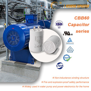 ตัวเก็บประจุแบบฟิล์มบางโพรพิลีนสำหรับสตาร์ท CBB60พัดลมไฟฟ้าอเนกประสงค์ชนิดแห้ง - Product Image 4