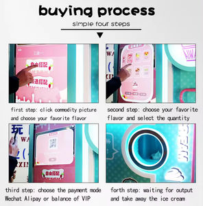 Machine distributrice de crème glacée molle entièrement automatique, robotisée, nouveau style 2024, smoothies glacés, multi-paiements, vente en libre-service mobile 59 - Product Image 3