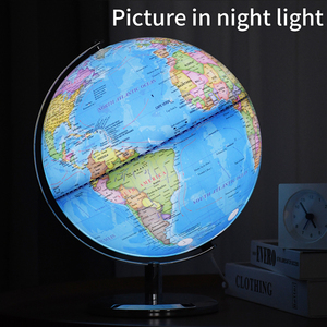 Globo Terráqueo de Metal de 25 cm, Globo Terráqueo Giratorio con <span class=keywords><strong>Mapa</strong></span> del Mundo para Niños, Modelo de Globo Terráqueo para Decoración del Hogar y la Oficina - Product Image 4