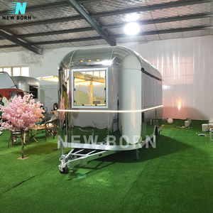 Baru lahir Towable es kopi toko jus bir Bar Restaurant Trailer Mobile Crepe Taco Hot Dog makanan ringan truk dengan dapur penuh - Product Image 4