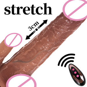 Nuevo consolador simulado de silicona telescópico eléctrico suave Dispositivo de masturbación femenina realista consolador juguetes sexuales para adultos - Product Image 2