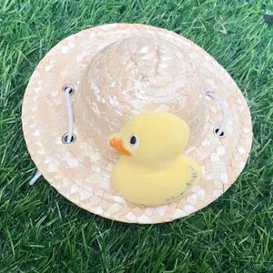 <b>Straw</b> <b>Hat</b> For Pets Adjustable Size Character Style Dog Cat Photo Prop - Product Image 1