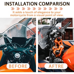 XXUN-horquilla delantera para motocicleta, abrazadera superior para KTM RC390 RC-390 RC 390 <span class=keywords><strong>2022</strong></span> 2023 CNC, accesorios <span class=keywords><strong>de</strong></span> aluminio - Product Image 5