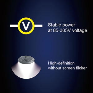Lámpara LED de Alta Bahía Antideslumbrante para Garaje, Almacén, Auditorio, Iluminación Empotrada de 160 lm y 200 Vatios para Pistas de Pádel - Product Image 6