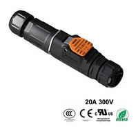 Venta Directa de Fábrica: Terminal de Conexión Rápida de Alta Gama MJ16 Autoblocante de 3 Pines; Conector de Aviación de Automatización de 20A para Electricidad
