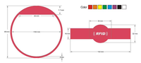 Pulsera de Silicona RFID con Logotipo Personalizado en Relieve, Ajustable, Impermeable, para Niños, Festivales, Control de Acceso, Personalizable, Venta al por Mayor
