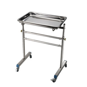 Carrito de acero inoxidable de alta calidad y grosor para salones de belleza y dentistas, carrito de almacenamiento de un solo y doble poste. - Product Image 3