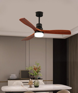 Ventilador de techo LINKWAY Ventilador de techo de madera maciza elegante Control remoto Ventilador de techo de madera decorativa - Product Image 2