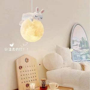 โคมไฟแขวนรูปกระต่าย Hakuyue สีครีม สำหรับห้องนอน ห้องนั่งเล่น โคมไฟตกแต่ง - Product Image 1