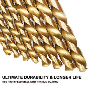 Jeu de forets hélicoïdaux en nitrure de titane revêtu de cobalt Hss Jeu de forets hélicoïdaux pour métal - Product Image 6