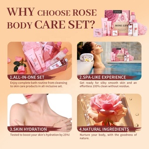 Bộ quà tặng chăm sóc bản thân dành cho nữ gồm sữ<span class=keywords><strong>a</strong></span> tắm hoa hồng, dầu gội, muối tắm, xà phòng, sữ<span class=keywords><strong>a</strong></span> dưỡng thể, kem dưỡng tay, bộ sản phẩm <span class=keywords><strong>spa</strong></span> tắm - Product Image 4