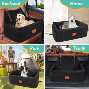 Asiento de Coche para Perros de Fábrica para Perros Grandes y Medianos, Asiento de Coche Lavable para Mascotas de Menos de 25 kg o 2 Perros Pequeños, Asiento Elevador para Perros, Cama de Viaje - Product Image 6