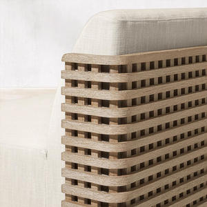 Ensemble <span class=keywords><strong>de</strong></span> canapés d'extérieur en teck <span class=keywords><strong>de</strong></span> qualité supérieure, conçu pour durer, mobilier <span class=keywords><strong>de</strong></span> patio résistant aux intempéries, <span class=keywords><strong>salon</strong></span> <span class=keywords><strong>de</strong></span> <span class=keywords><strong>jardin</strong></span> résistant au soleil pour l'Australie - Product Image 5