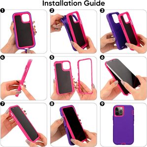 Coque de protection robuste 3 couches Defender Armor pour <span class=keywords><strong>iPhone</strong></span> 17 <span class=keywords><strong>Pro</strong></span> Max 16 15 14 avec charge magnétique sans fil et clip <span class=keywords><strong>ceinture</strong></span> antichoc - Product Image 5
