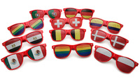 Lunettes de soleil certifiées CE 2026 World Game North America Cup, monture en verre recyclé, matériau écologique, lunettes de soleil ROB106
