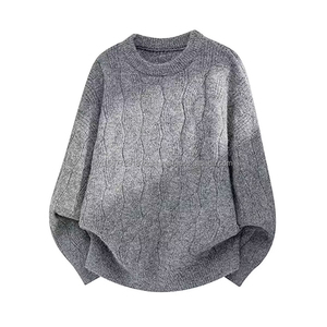 เสื้อถักคอวีลายวินเทจแบบสั่งทำพิเศษสำหรับผู้ชาย แฟชั่นทันสมัย แมทช์ได้กับทุกชุด สีพื้น ทรงหลวม สไตล์ลำลองสบายๆ - Product Image 4